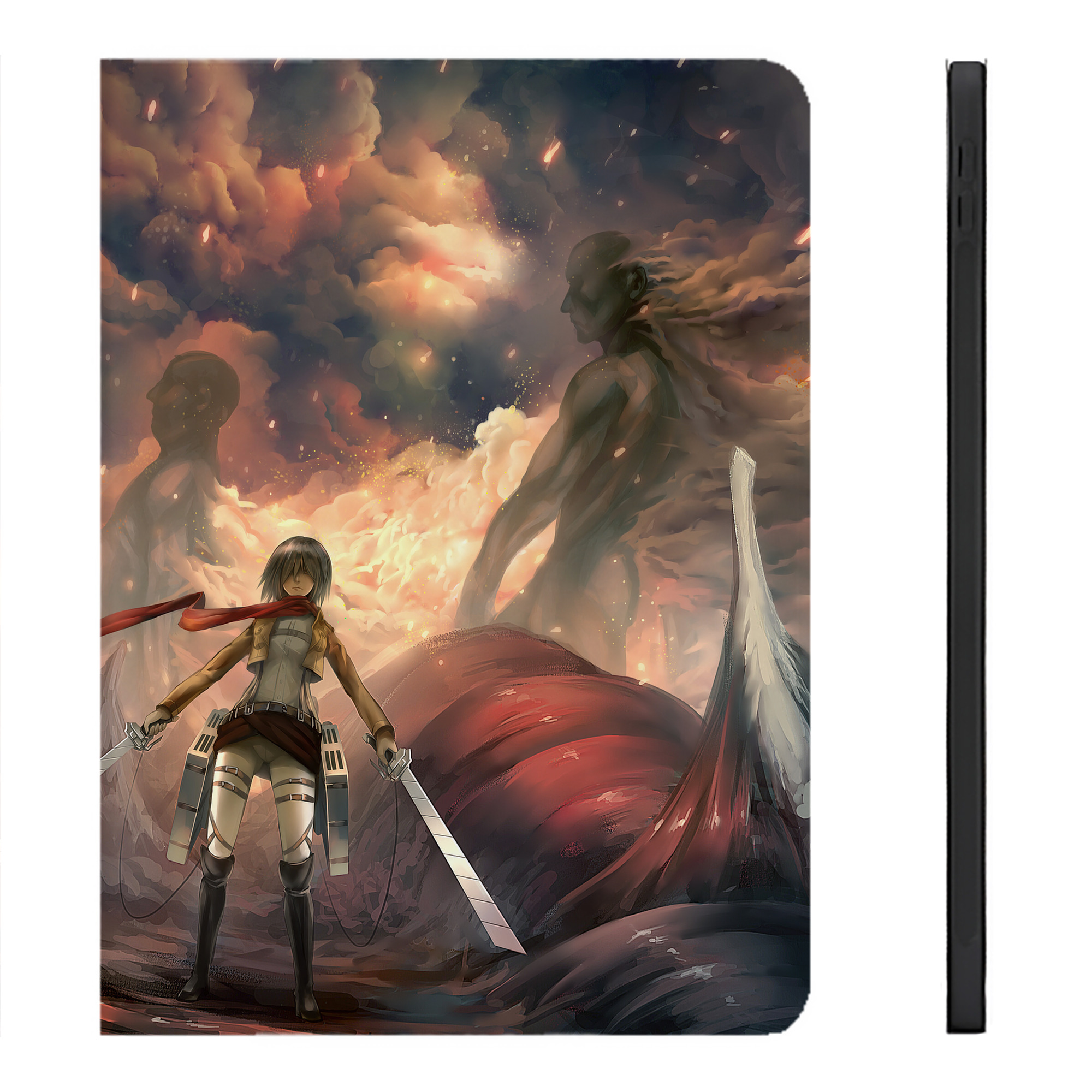 （画像用） 進撃の巨人 Attack on Titan IPadケース ペンホルダー付き ブックスタイルデザイン